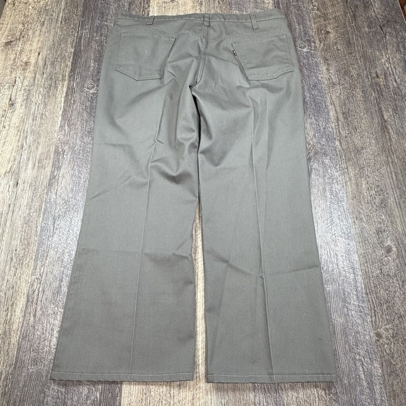 Vintage Levi's Sta-Prest Micro Corduroy Pants Mens 40x27 Gray Talon Zip USA 80s - Picture 11 of 16